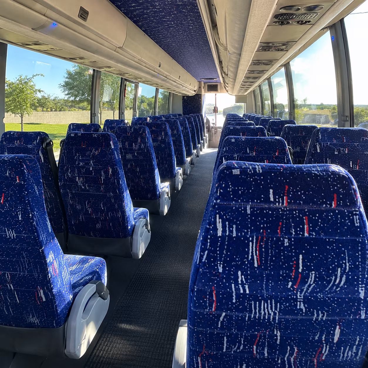 glendale charter bus rental inside