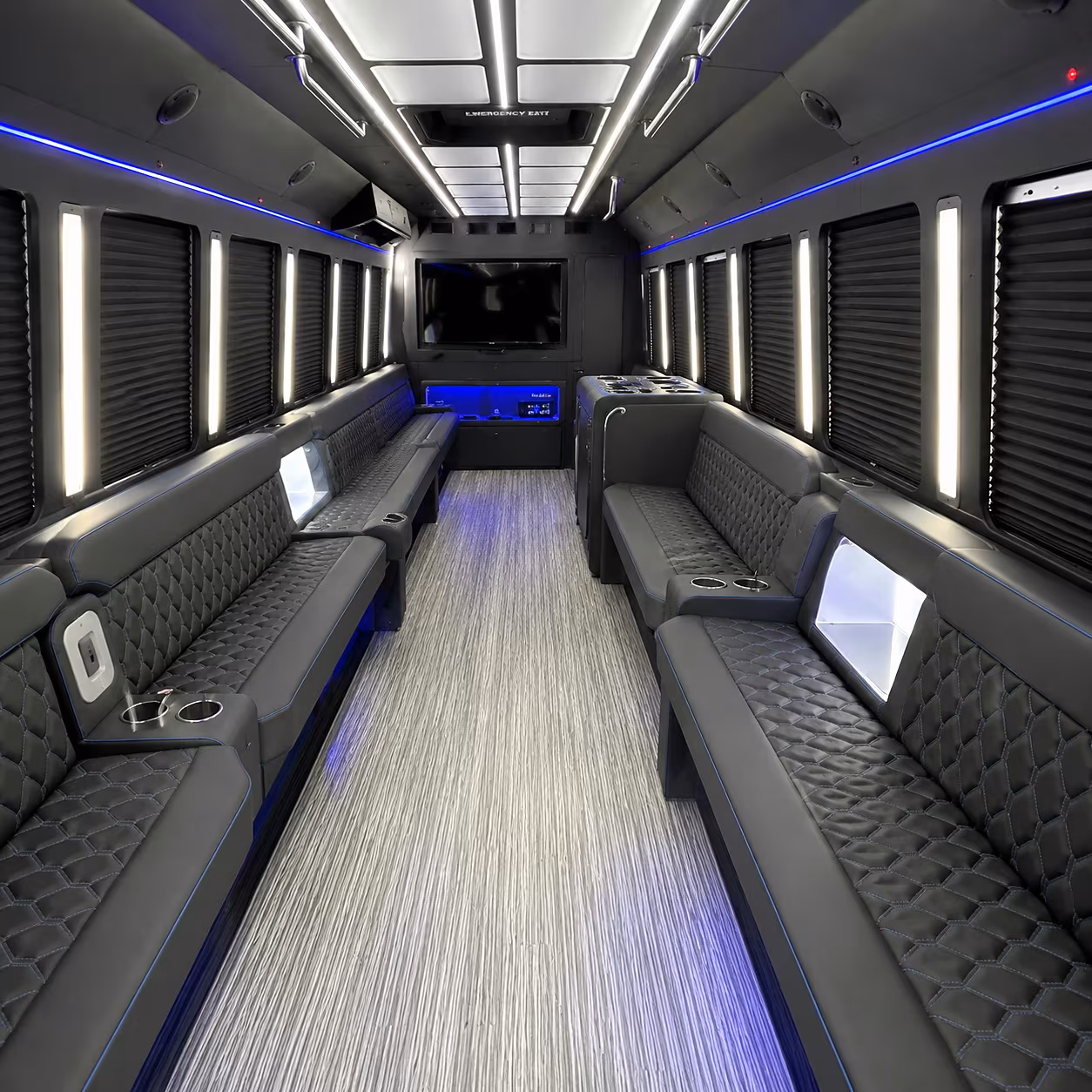marana party bus rental interior