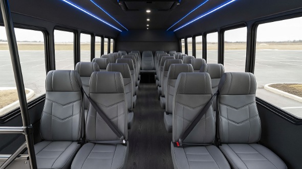 Interior of Charter Bus Company Marana's 20 Passenger Mini bus in Marana