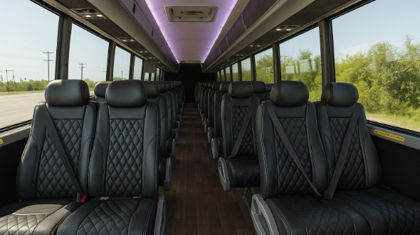 Interior of Charter Bus Company Marana's 28 Passenger Mini bus in Marana
