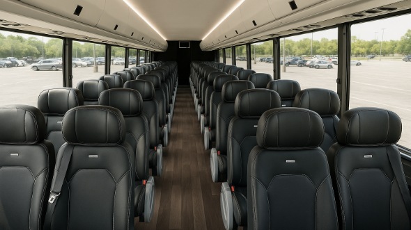Interior of Charter Bus Company Marana's 30 Passenger Minibus in Marana