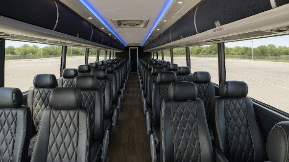 marana 50 passenger charter bus inside