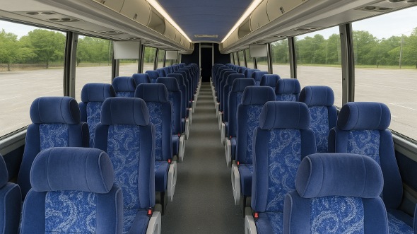 marana 56 passenger charter bus inside