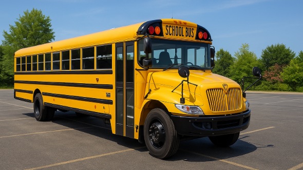 Exterior of Charter Bus Company Marana's School Bus in Marana