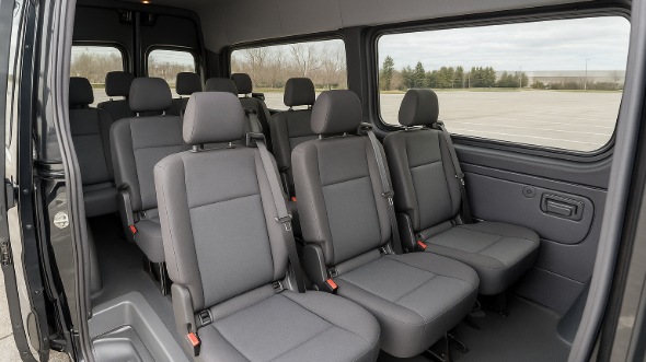 Interior of Charter Bus Company Marana's Sprinter Van Rental With Driver in Marana