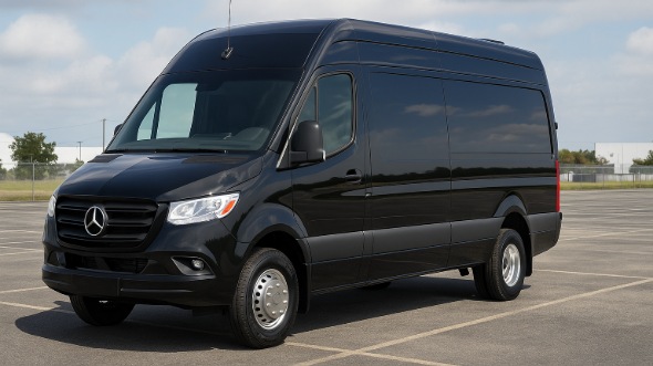 Exterior of Charter Bus Company Marana's Sprinter Van Rental With Driver in Marana